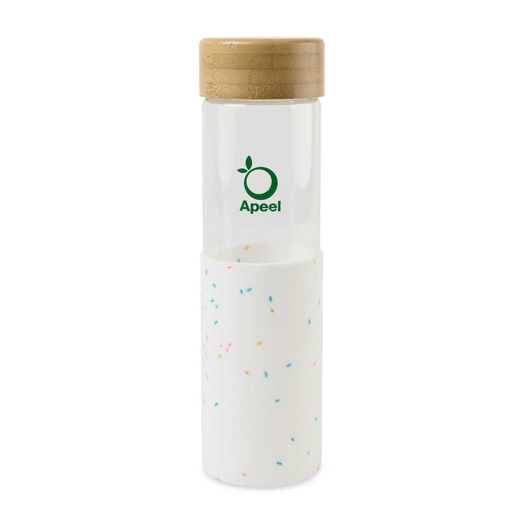 Journey Glass Bottle with Bamboo Lid, 20 oz - Confetti - View 1
