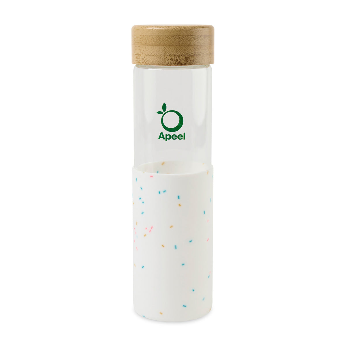 Journey Glass Bottle with Bamboo Lid, 20 oz - Confetti - View 1