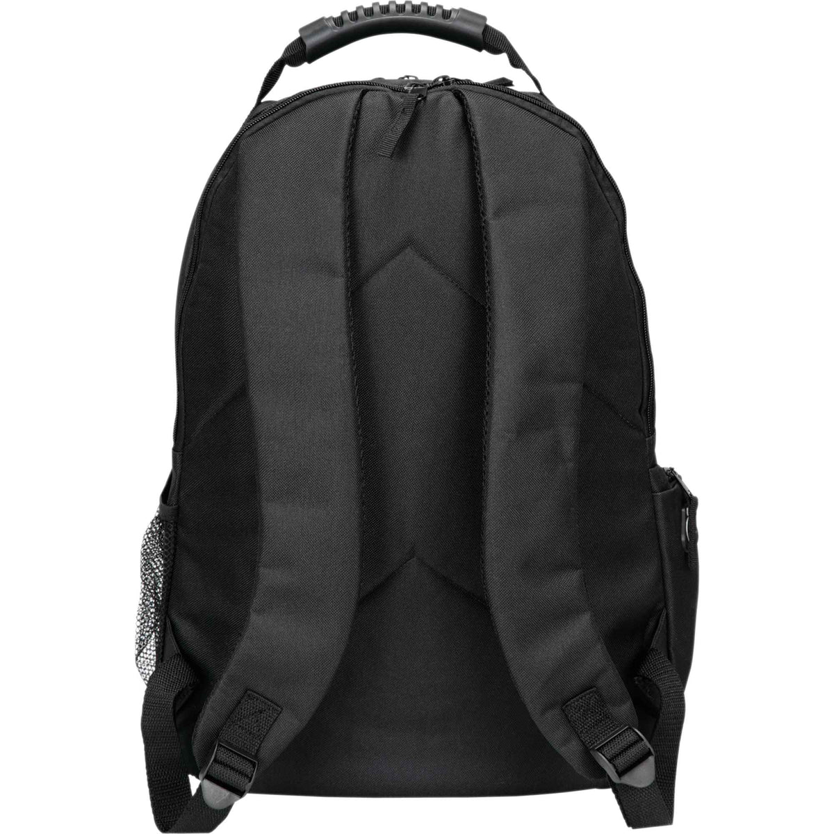 Journey Laptop Backpack with Media Pocket, 15 Inch Full Color - Black - Back