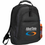 Journey Laptop Backpack with Media Pocket, 15 Inch Full Color - Black - Front