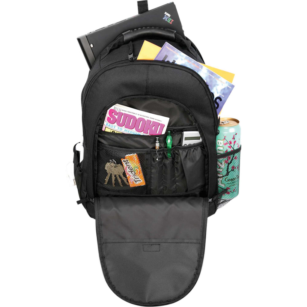 Journey Laptop Backpack with Media Pocket, 15 Inch Full Color - Black - Photo 3