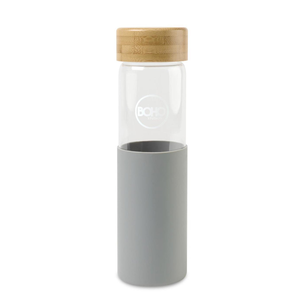 Journey Tritan Bottle with Bamboo Lid, 20 oz Laser Engraving - Dove Grey - View 1