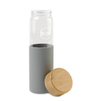Journey Tritan Bottle with Bamboo Lid, 20 oz Laser Engraving - Dove Grey - View 2