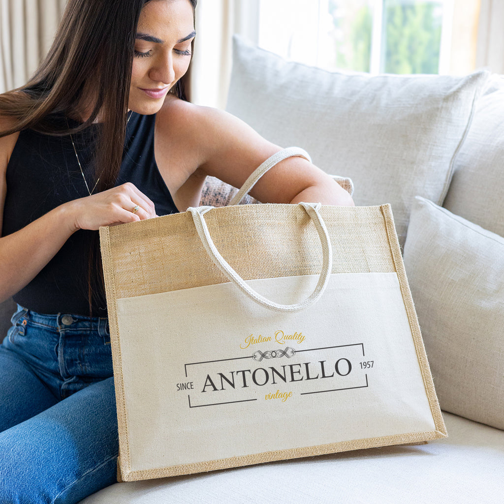 Julia Tote Bag in Jute - Natural - Lifestyle_Colorbrite