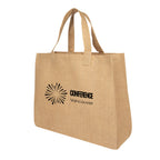 Juliet Tote Bag in Jute - Natural - Silk Screen