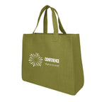 Juliet Tote Bag in Jute - Olive - Silk Screen