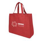Juliet Tote Bag in Jute - Red - Silk Screen