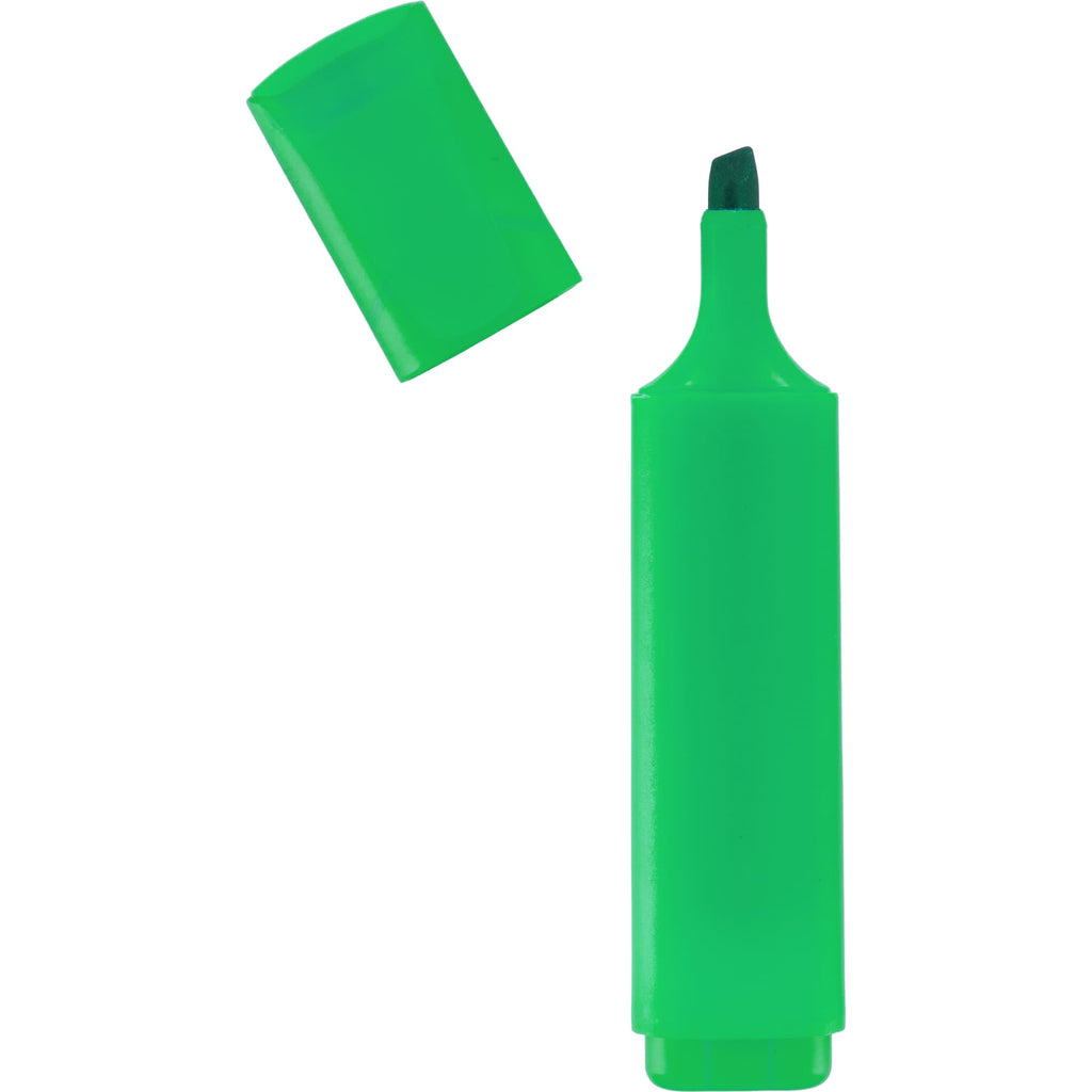 Jumbo Chisel Tip Highlighter in Recycled Plastic - Neon Green - Detail