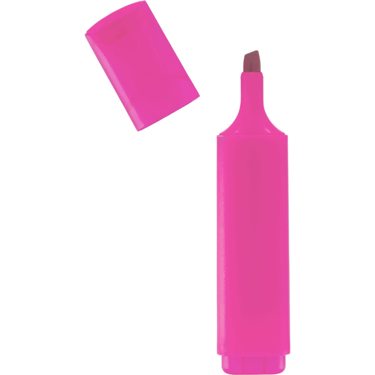 Jumbo Chisel Tip Highlighter in Recycled Plastic - Neon Pink - Detail
