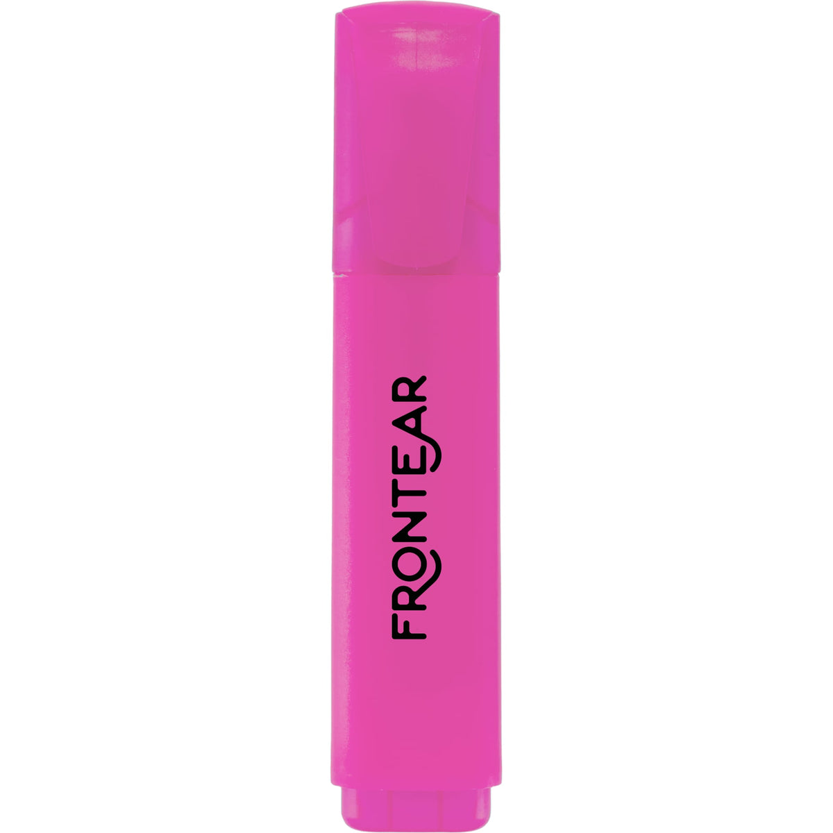 Jumbo Chisel Tip Highlighter in Recycled Plastic - Neon Pink - Front