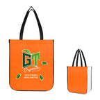 Jumbo Lola Laminated Tote Bag in Recycled PET - Orange - Colorbrite