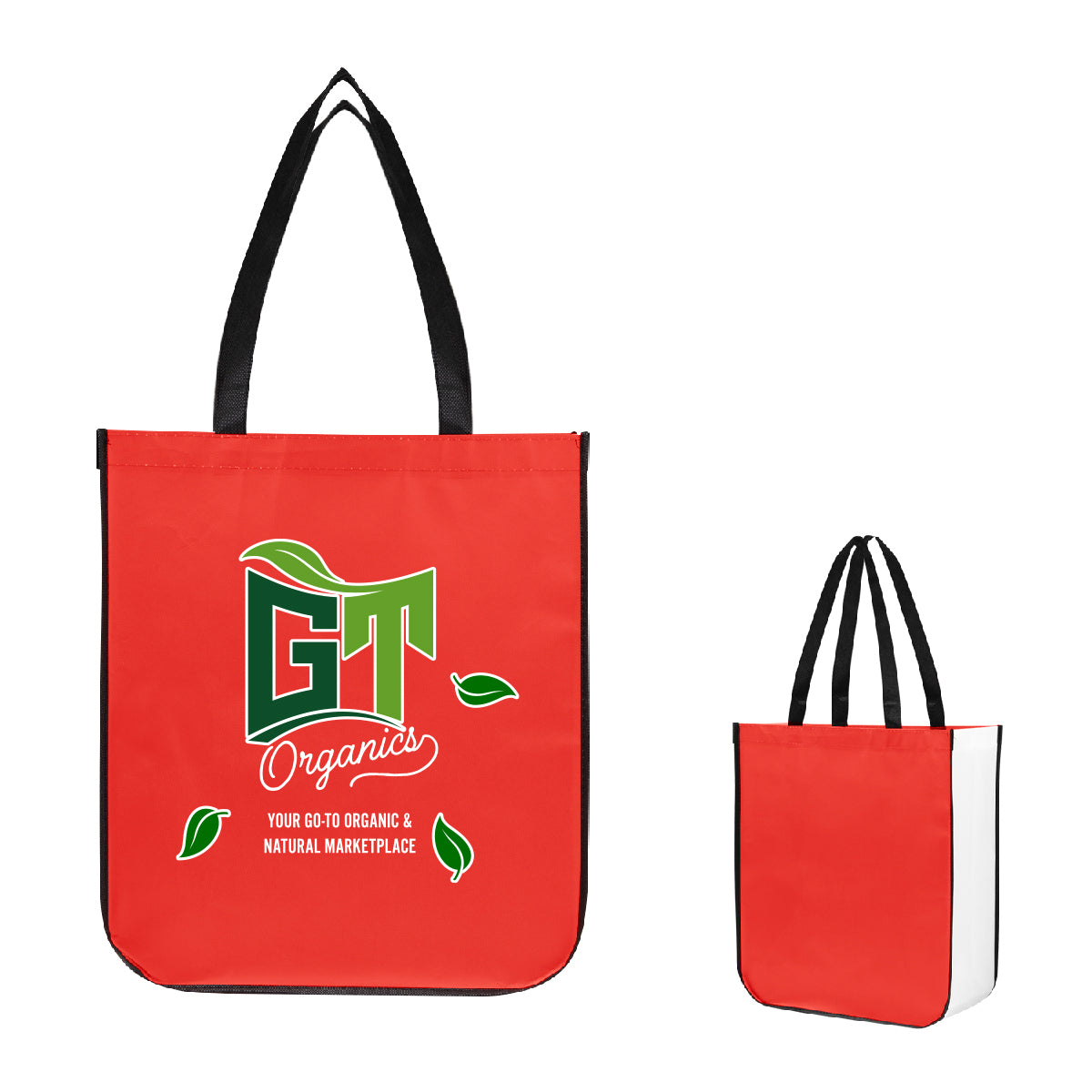 Jumbo Lola Laminated Tote Bag in Recycled PET - Red - Colorbrite