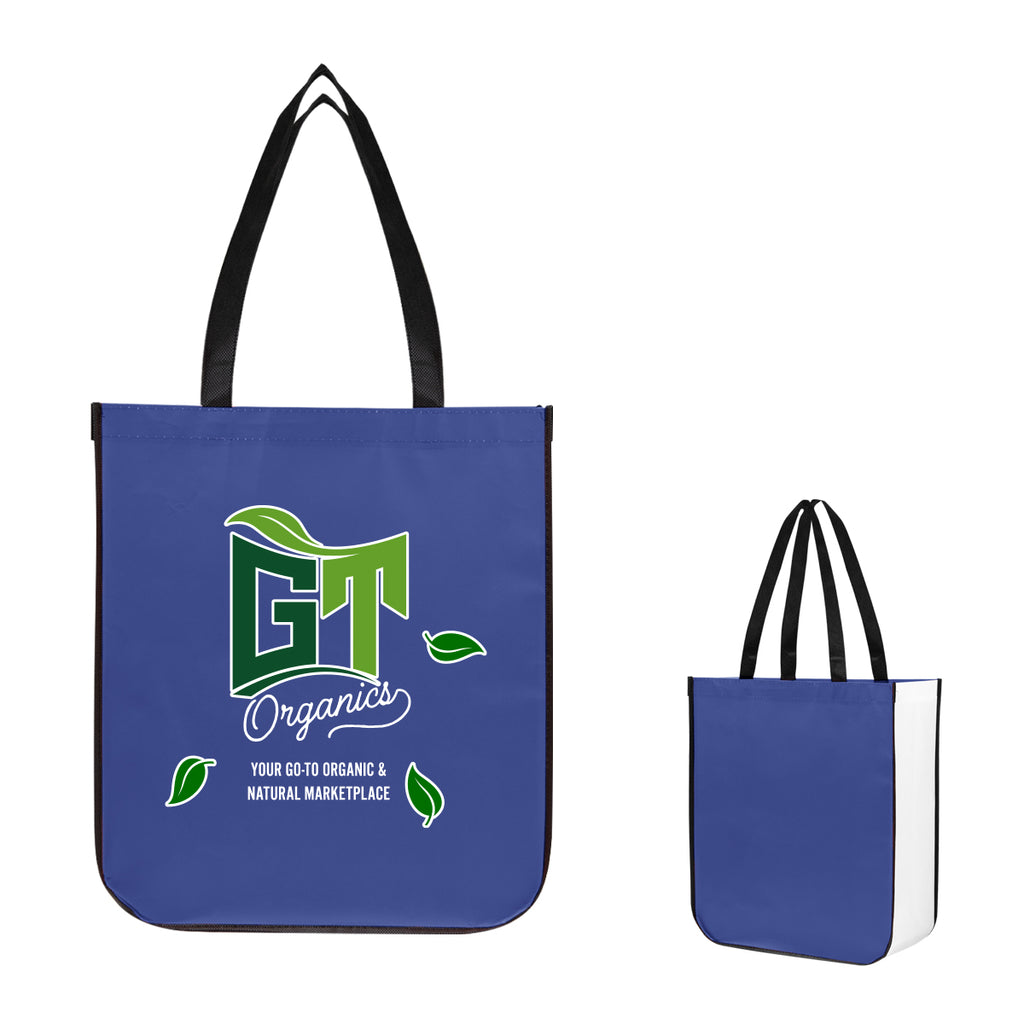 Jumbo Lola Laminated Tote Bag in Recycled PET - Royal Blue - Colorbrite