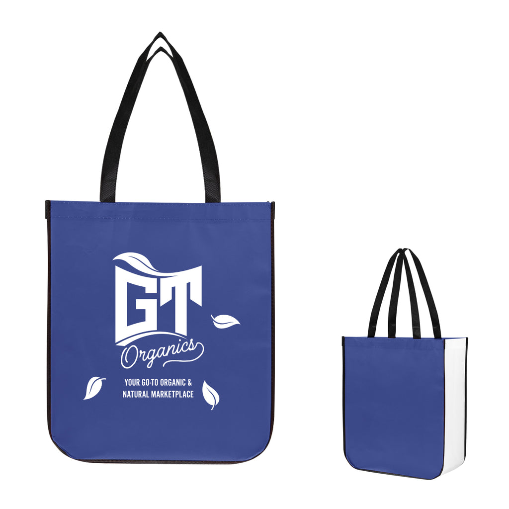 Jumbo Lola Laminated Tote Bag in Recycled PET - Royal Blue - Silk Screen