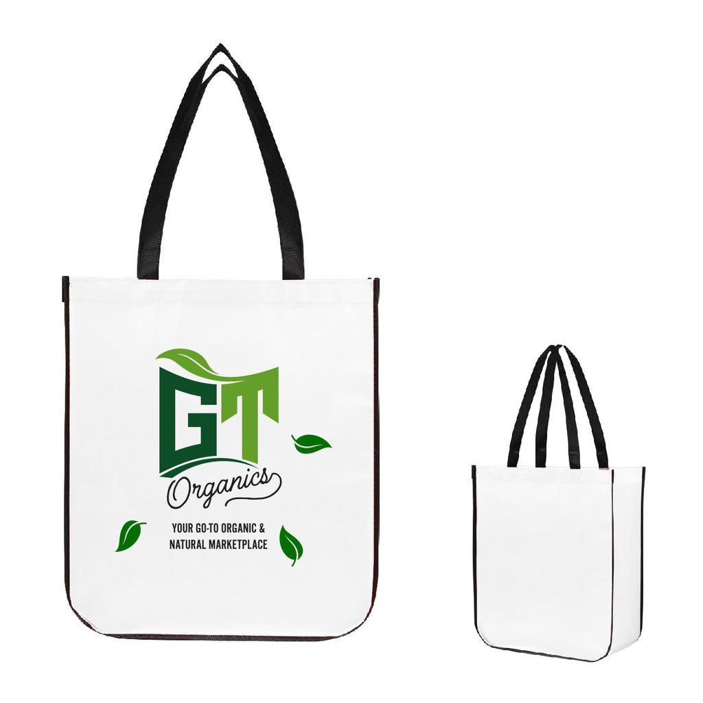 Jumbo Lola Laminated Tote Bag in Recycled PET - White - Colorbrite