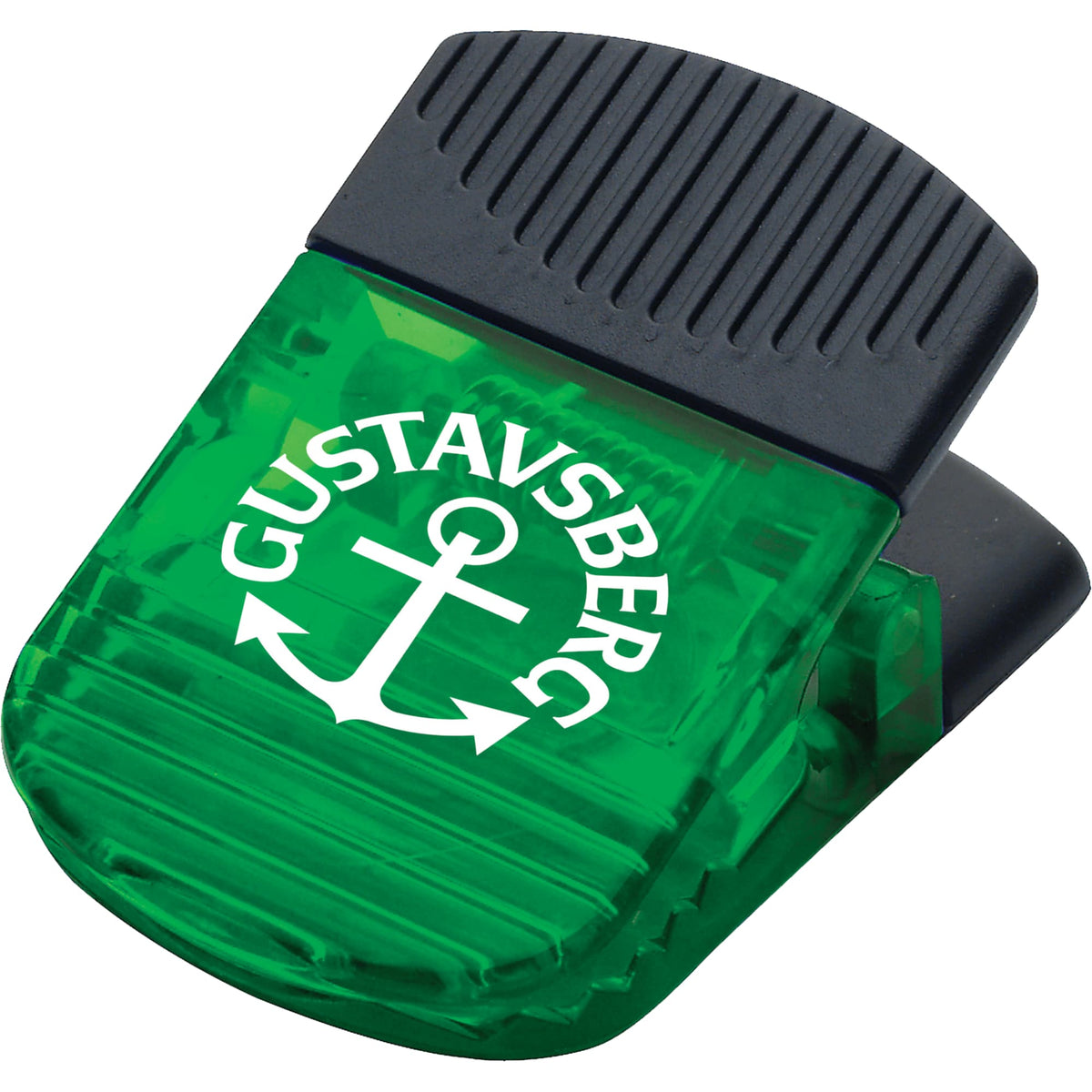 Jumbo Magnetic Clip with Rubber Grip Full Color - TrGrn - Photo