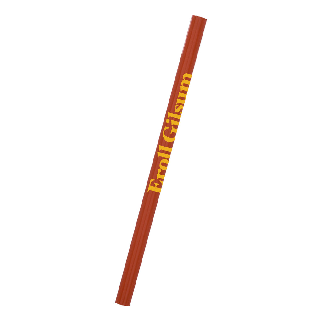 Jumbo Pencil, Untipped - Orange - Silk Screen