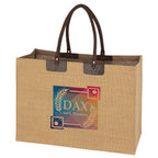 Jumbo Tote Bag in Jute - Colorbrite