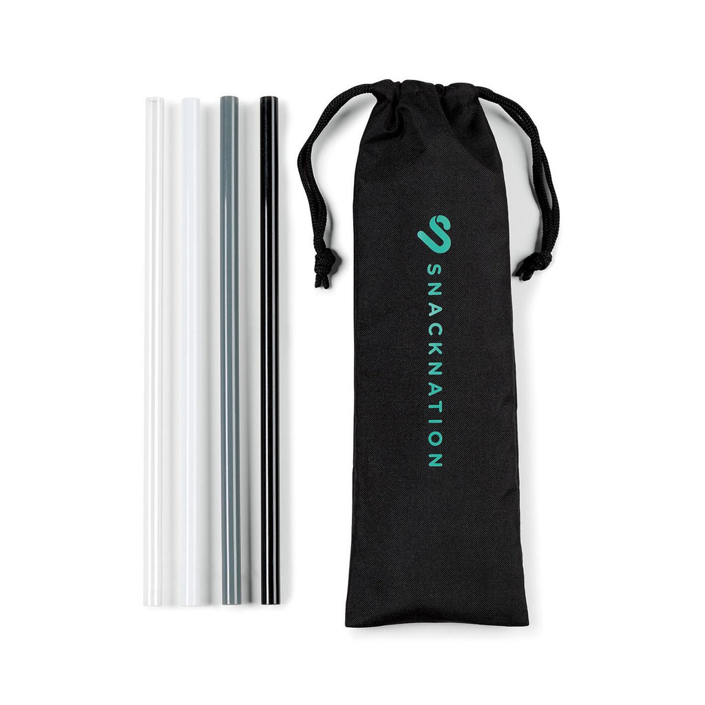 Juniper Reusable Tritan Straws, Set of 4 - Black - View 2