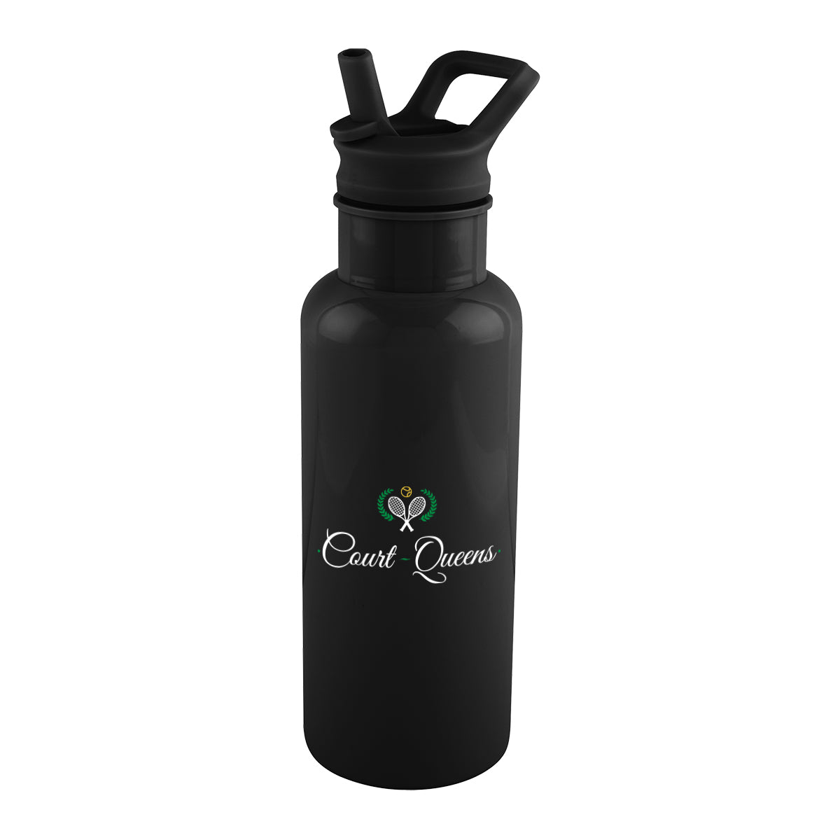 Justin Bottle in Recycled PET, 20 oz - Black - Colorbrite