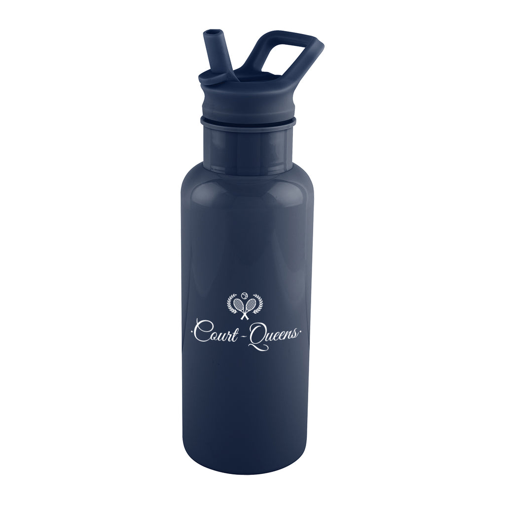 Justin Bottle in Recycled PET, 20 oz - Navy - Silk Screen