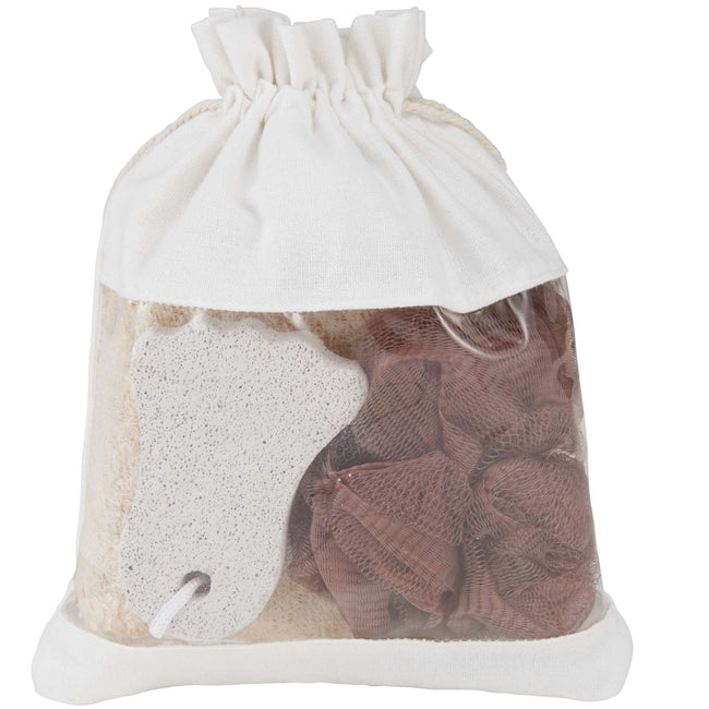 Jute Spa Set with Loofah, Pumice and Sponge