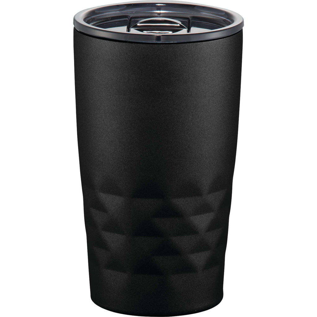 K Mini Geometric Insulated Tumbler, 14 oz - Black - Back