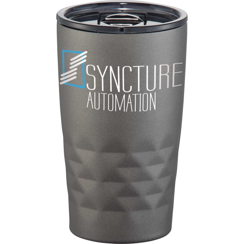 K Mini Geometric Insulated Tumbler, 14 oz - Charcoal - Front 2