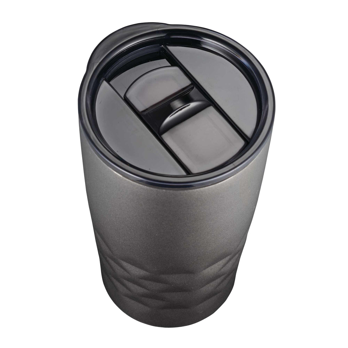 K Mini Geometric Insulated Tumbler, 14 oz Laser Engraving - Charcoal - Photo 2