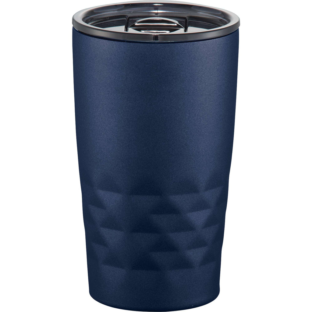 K Mini Geometric Insulated Tumbler, 14 oz Laser Engraving - Navy - Back