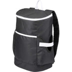 Kade Recycled Backpack Cooler for 24 Cans Full Color - Black - Left Angle