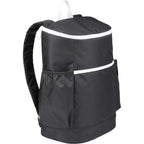 Kade Recycled Backpack Cooler for 24 Cans Full Color - Black - Right Angle