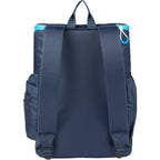 Kade Recycled Backpack Cooler for 24 Cans Full Color - Navy - Back