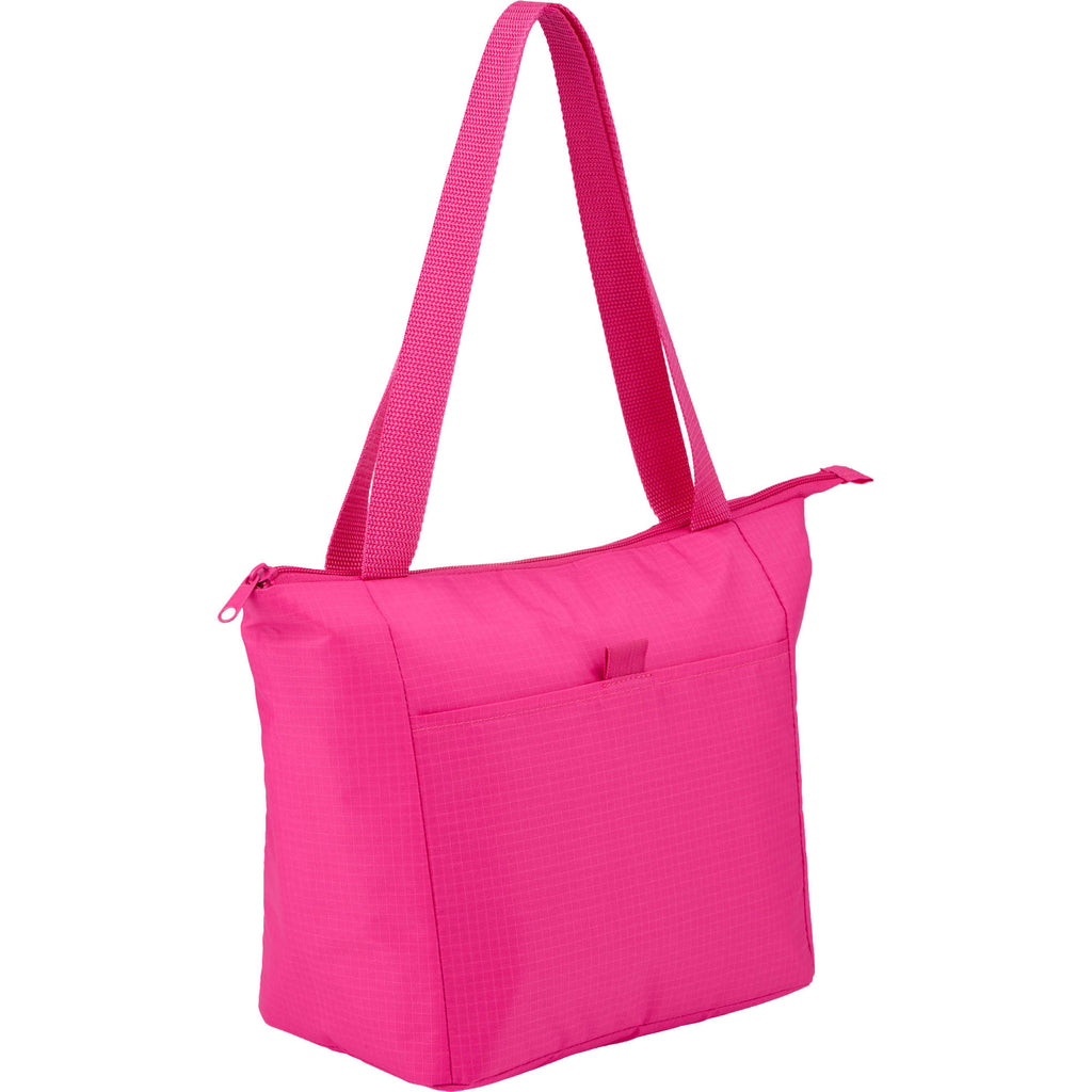 Kade Recycled Tote Cooler for 6 Cans Full Color - Pink - Right Angle