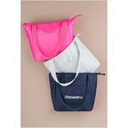 Kade Recycled Tote Cooler for 6 Cans - Navy - Lifestyle