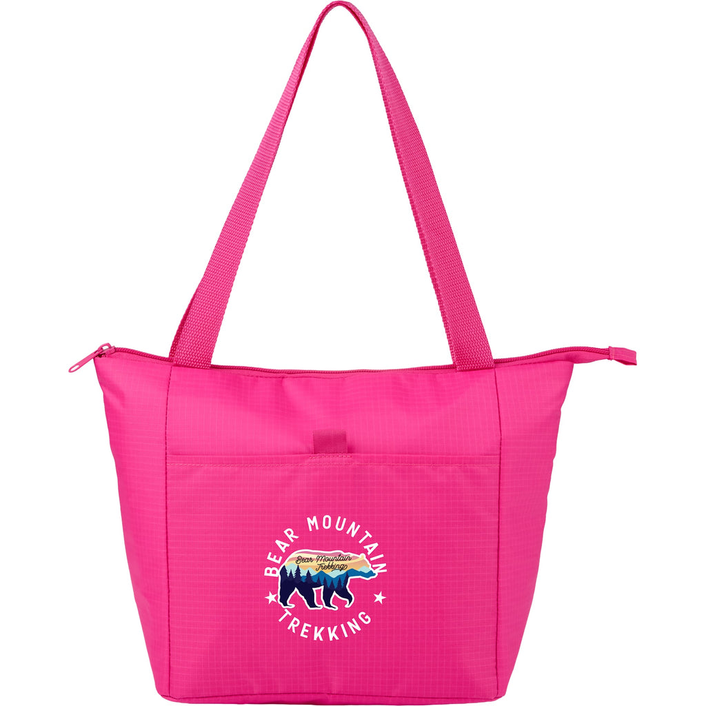 Kade Recycled Tote Cooler for 6 Cans - Pink - Front