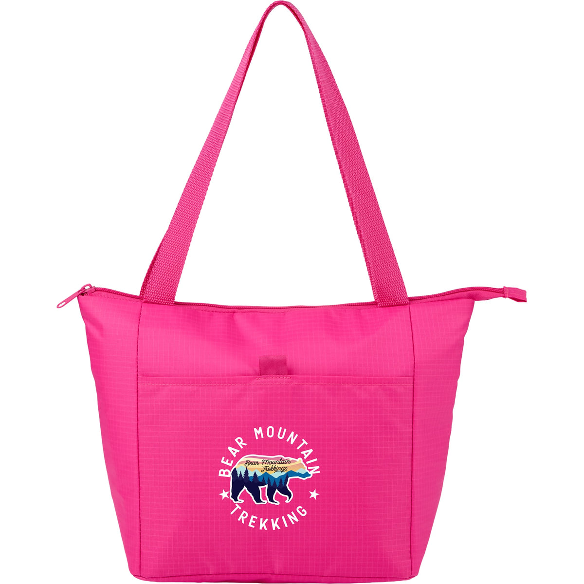 Kade Recycled Tote Cooler for 6 Cans - Pink - Front