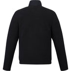 Kahuzi Recycled Sherpa Fleece Full Zip Jacket for Men Transfer - Black/Black - Back