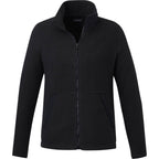 Kahuzi Recycled Sherpa Fleece Full Zip Jacket for Women Transfer - Black/Black - Front