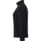 Kahuzi Recycled Sherpa Fleece Full Zip Jacket for Women Transfer - Black/Black - Left Side