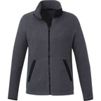 Kahuzi Recycled Sherpa Fleece Full Zip Jacket for Women Transfer - Grey Storm/Black - Front