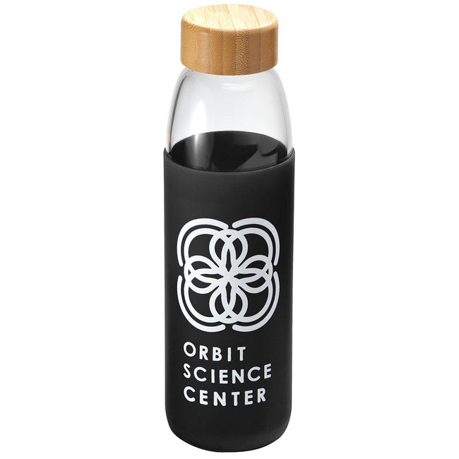Kai Glass Water Bottle with Silicone Sleeve, 18 oz