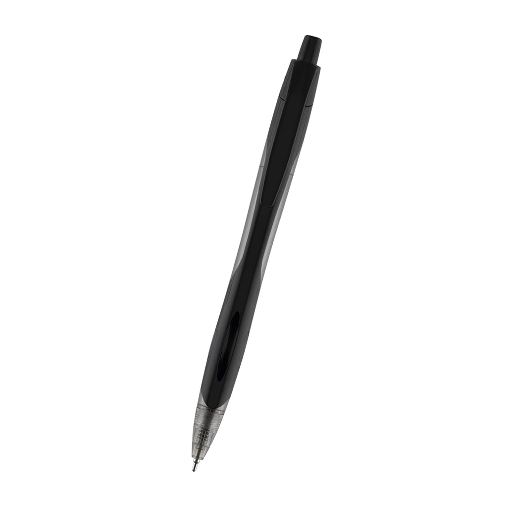 Kai Sleek Write Pen in Recycled ABS, Two-Tone - Black with Black - Front