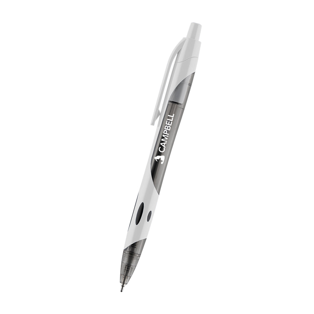 Kai Sleek Write Pen in Recycled ABS, Two-Tone - White - Silk Screen