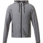 Kaiser Stretch Knit Full Zip Hoodie for Men Transfer - Medium Heather Grey - Front Flat
