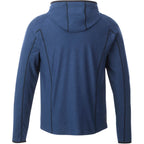 Kaiser Stretch Knit Full Zip Hoodie for Men Transfer - Olympic Blue Heather - Back Flat 2