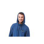 Kaiser Stretch Knit Full Zip Hoodie for Men Transfer - Olympic Blue Heather - Flat 2