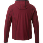 Kaiser Stretch Knit Full Zip Hoodie for Men Transfer - Vintage Red Heather - Back Flat