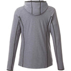 Kaiser Stretch Knit Full Zip Hoodie for Women Transfer - Medium Heather Grey - Back Flat