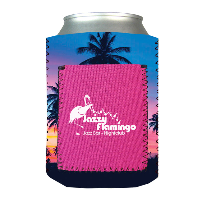 Kan-Tastic Can Cooler with Pocket Full Color